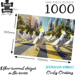 Puzzle Master – Cocky Crossing 1000 Piece Puzzle