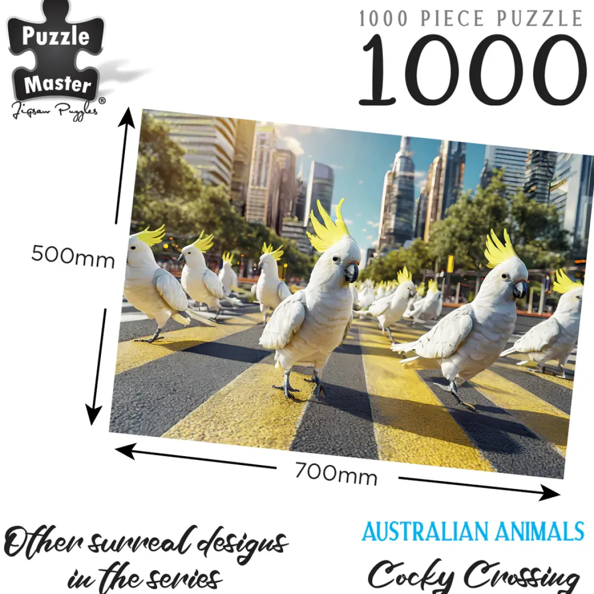 Puzzle Master – Cocky Crossing 1000 Piece Puzzle
