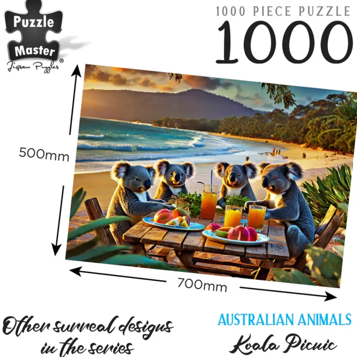 Puzzle Master – Koala Picnic 1000 Piece Puzzle