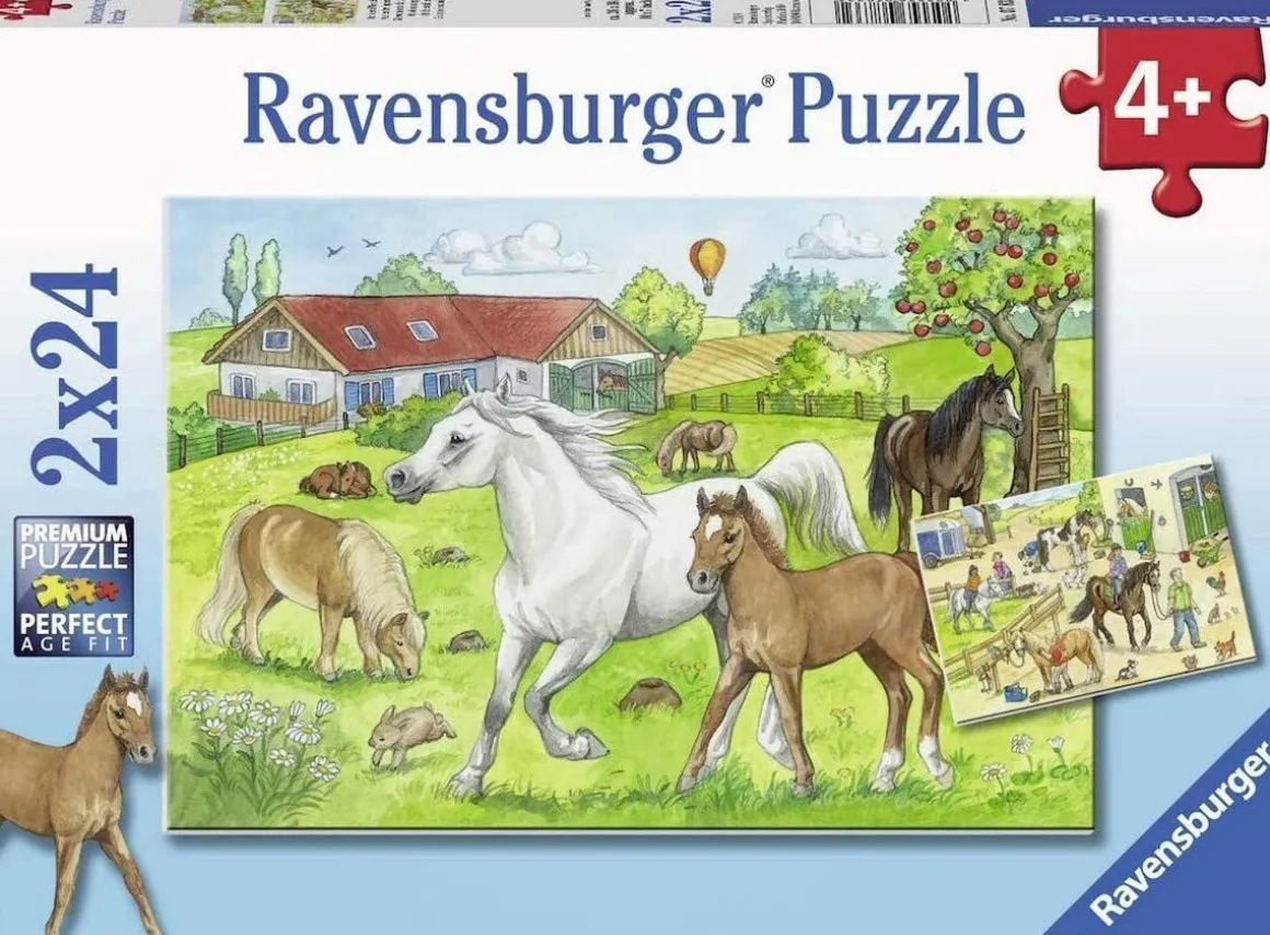 Ravensburger – At the Stables 2 X 24 Piece Jigsaw Puzzle