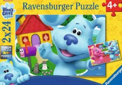Ravensburger – Blues Clues & You – Blue & Magenta 2 X 24 Piece Puzzle