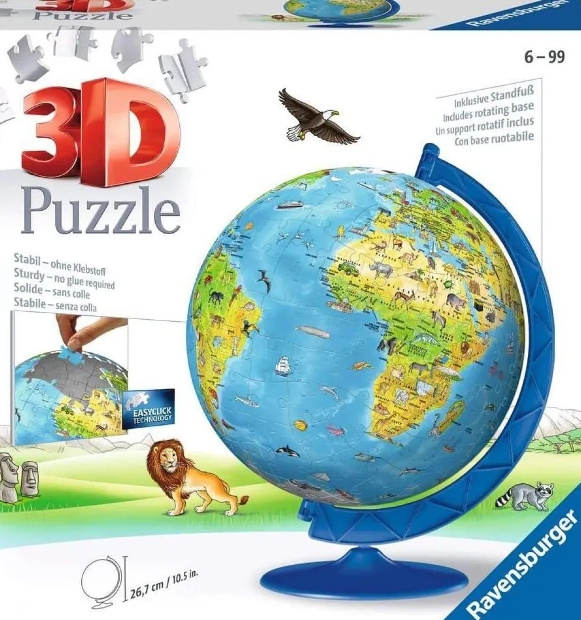 Ravensburger – Childrens Globe 3D Puzzleball 180 Piece