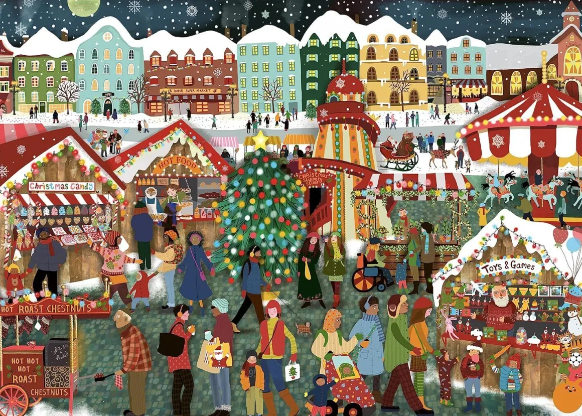Ravensburger – Christmas Market 1000 Piece Puzzle