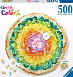 Ravensburger – Circle of Colors Pizza 500 Piece Round Puzzle