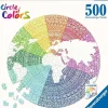 Ravensburger – Circle of Colors Mandala, 500 Piece Round Puzzle