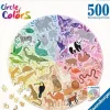 Ravensburger – Circle of Colors Animals 500 Piece Round Puzzle
