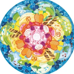 Ravensburger – Circle of Colors Ice Cream, 500 Piece Round Puzzle