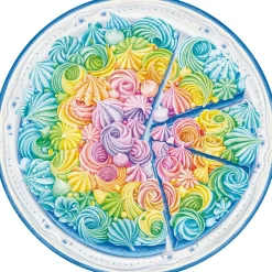 Ravensburger – Circle of Colors Rainbow Cake, 500 Piece Round Puzzle
