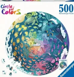 Ravensburger – Circle of Colors Ocean, 500 Piece Round Puzzle