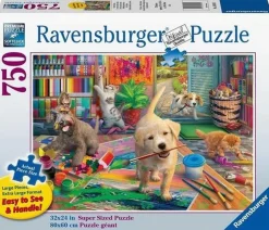 Ravensburger – Cute Crafters 750 Large Piece Format Puzzle