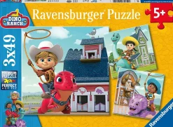 Ravensburger – Dino Ranch – Jon, Min and Miguel 3 x 49 Piece Puzzle