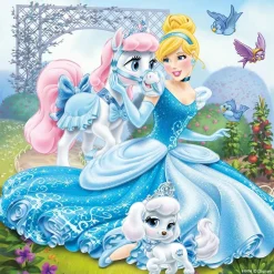Ravensburger – Disney – Belle, Cinderella, Rapunzel 3 x 49 Piece Puzzle