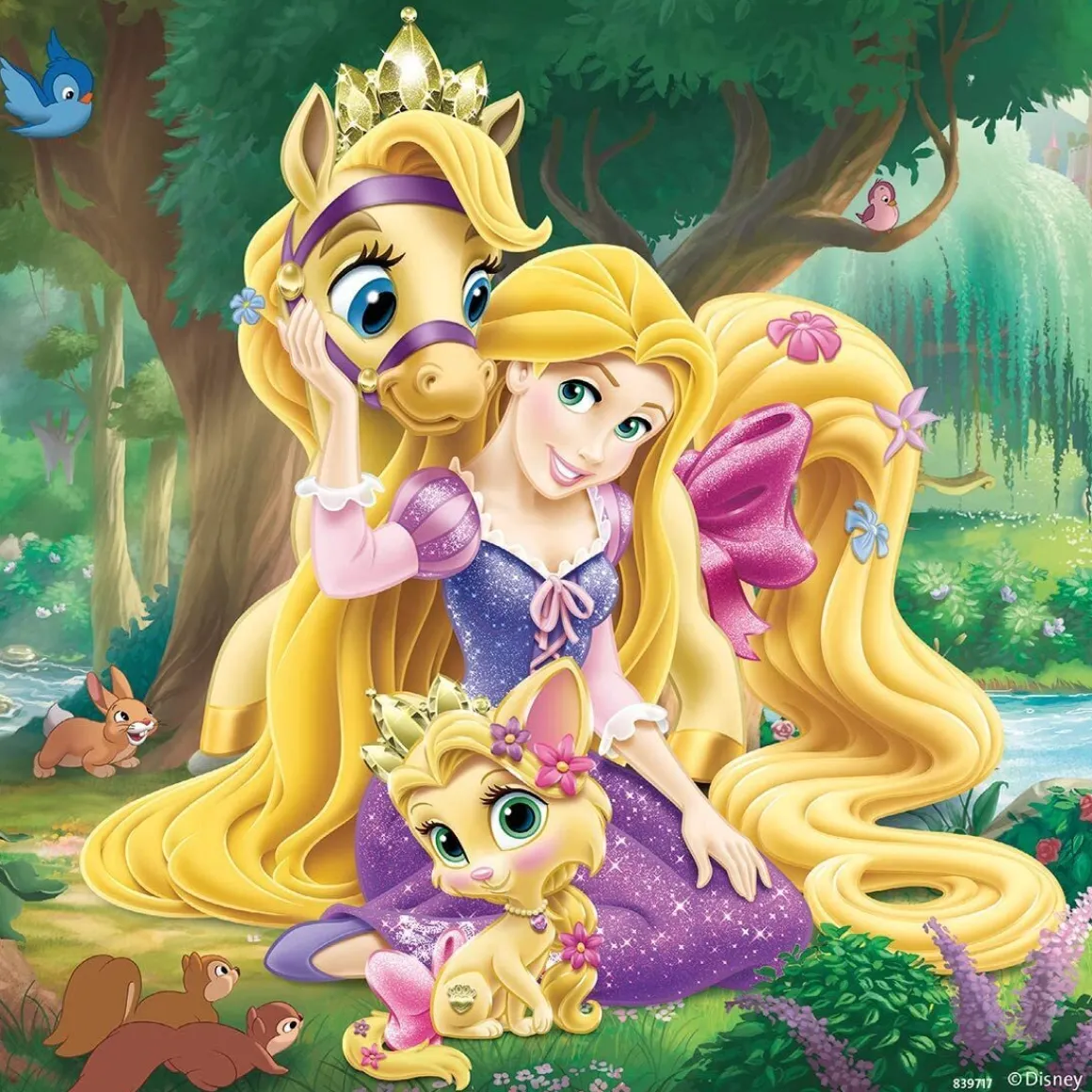Ravensburger – Disney – Belle, Cinderella, Rapunzel 3 x 49 Piece Puzzle