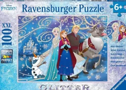 Ravensburger – Disney Frozen Glittery Snow Puzzle 100 XXL Piece Puzzle