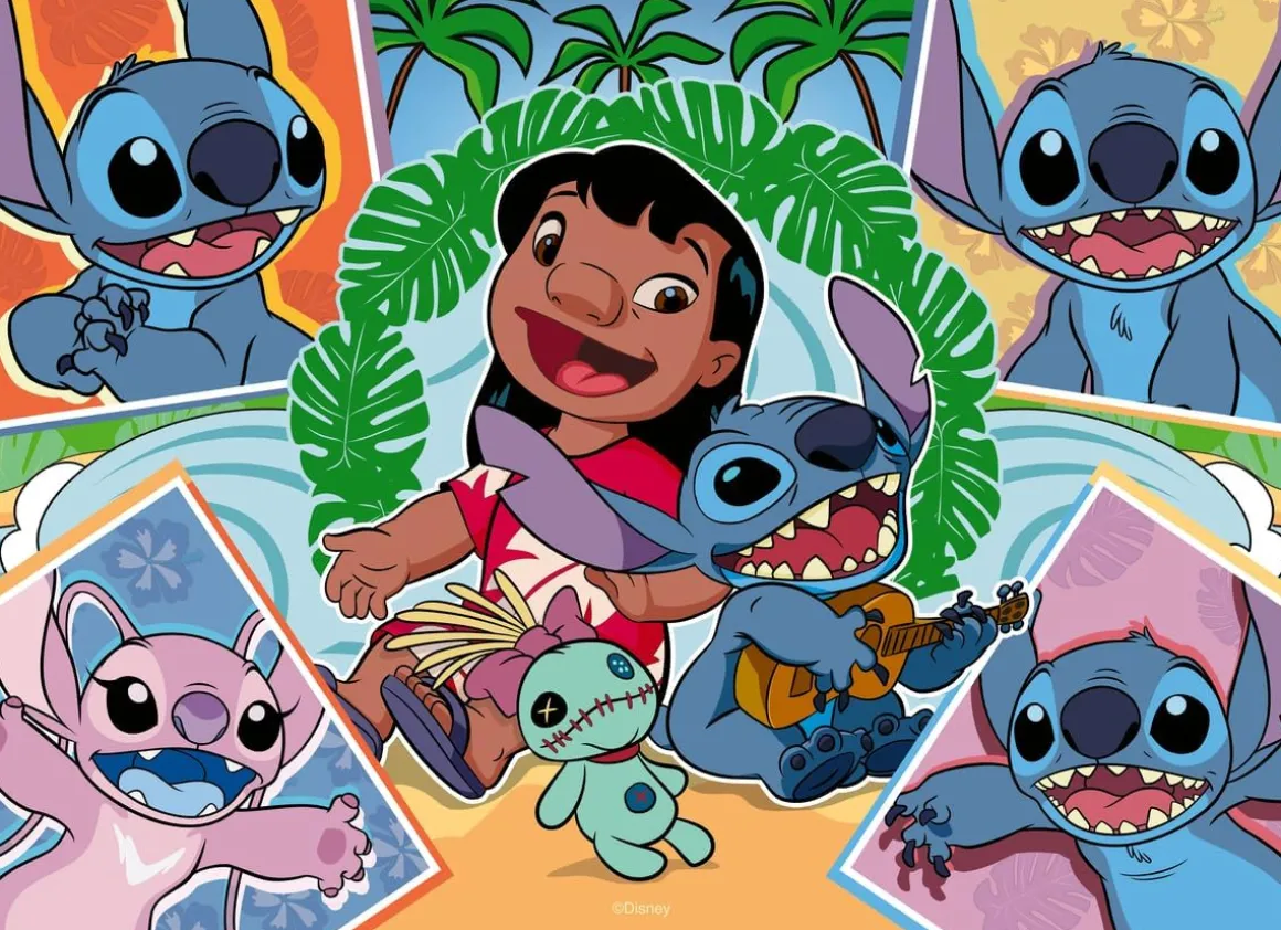 Ravensburger – Disney Stitch Bumper Puzzle Pack 4 x 100 Piece Puzzle Set
