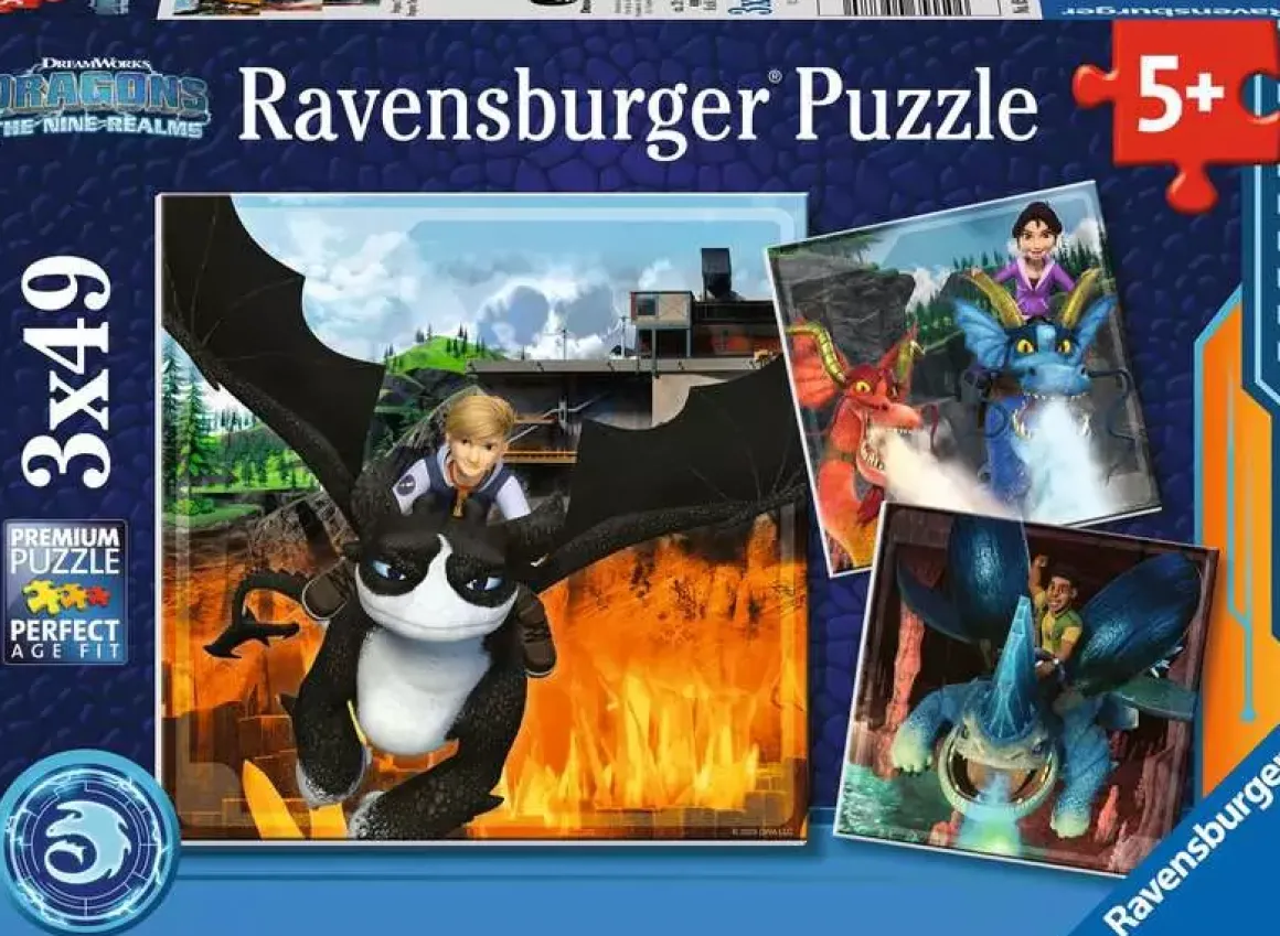 Ravensburger – Dragons, The Nine Realms 3 x 49 Piece Puzzle