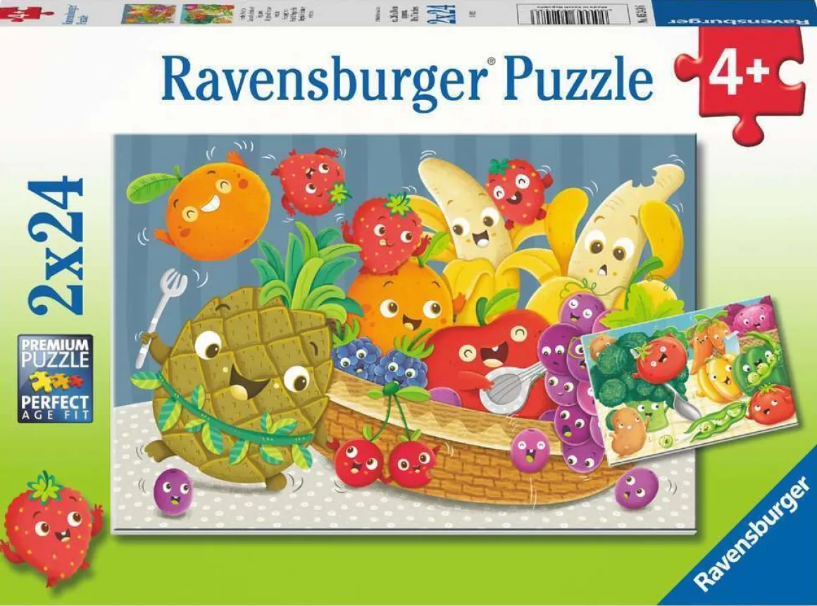 Ravensburger – Fruit and Veggie Fun 2 X 24 Piece Puzzle