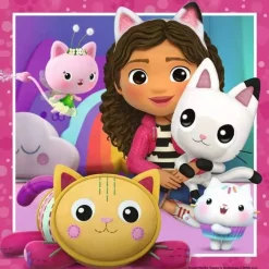 Ravensburger – Gabby’s Dollhouse – It’s a Meow Time 3 x 49 Piece Puzzle