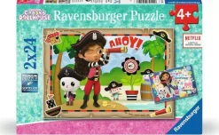 Ravensburger – Gabby’s Dollhouse, Let’s Pirate Party 2 X 24 Piece Puzzle