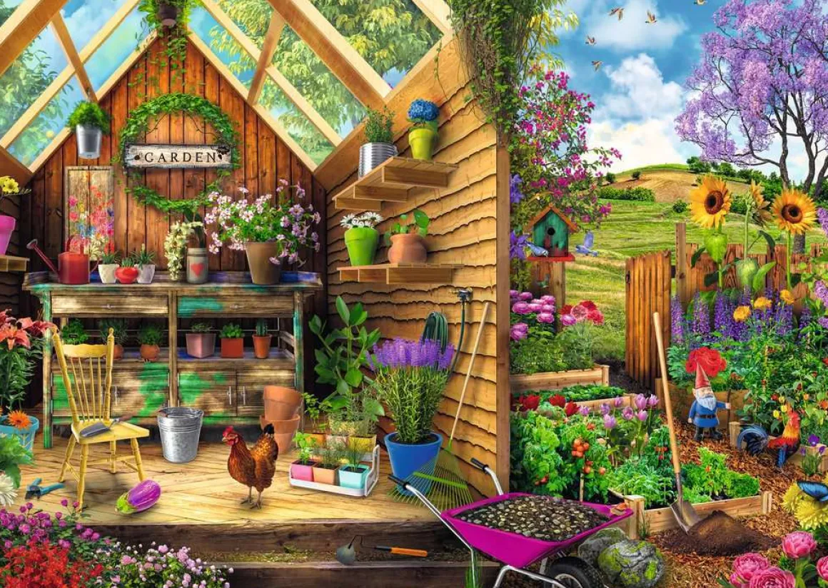 Ravensburger – Gardeners Getaway 300 Large Piece Format Puzzle