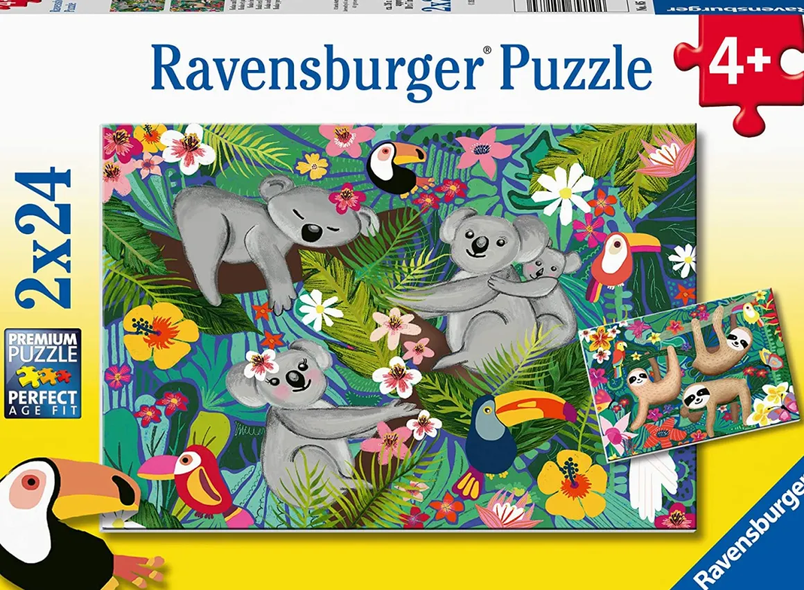 Ravensburger – Koalas & Sloths 2 X 24 Piece Puzzle