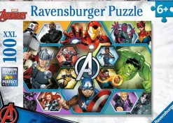 Ravensburger – Marvel Avengers, Earths Mightiest Heroes 100 Piece Puzzle