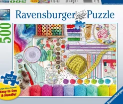 Ravensburger – Needlework Station 500 Large Piece Format Puzzle