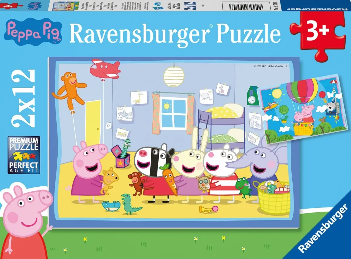 Ravensburger – Peppa’s Adventures 2 X 12 Piece Puzzle