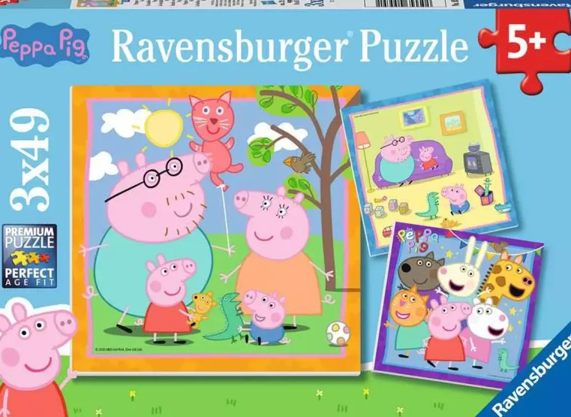 Ravensburger – Peppa’s Family & Friends 3 x 49 Piece Puzzle