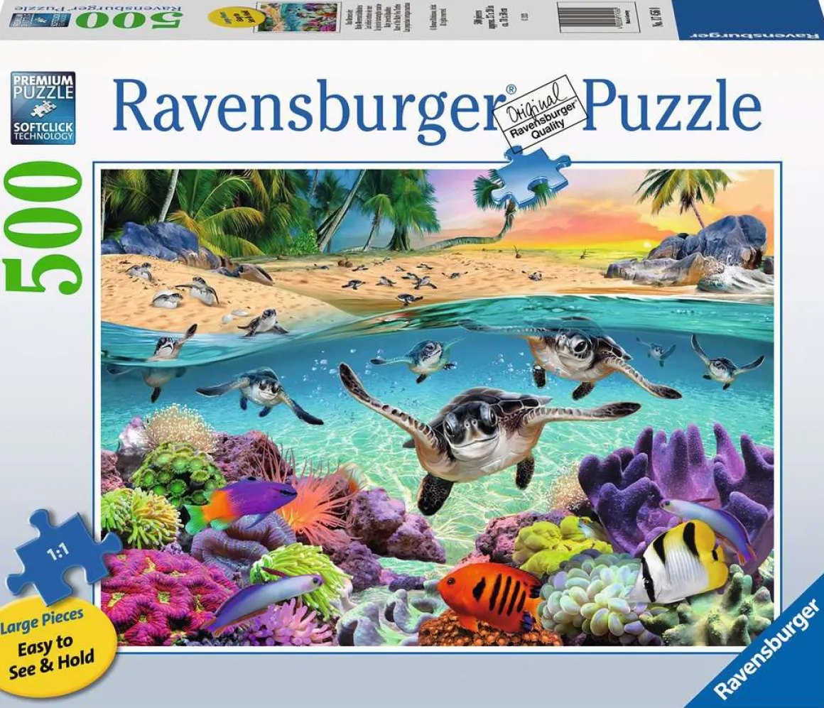 Ravensburger – Race of the Baby Sea Turtles 500 Large Piece Format Puzzle
