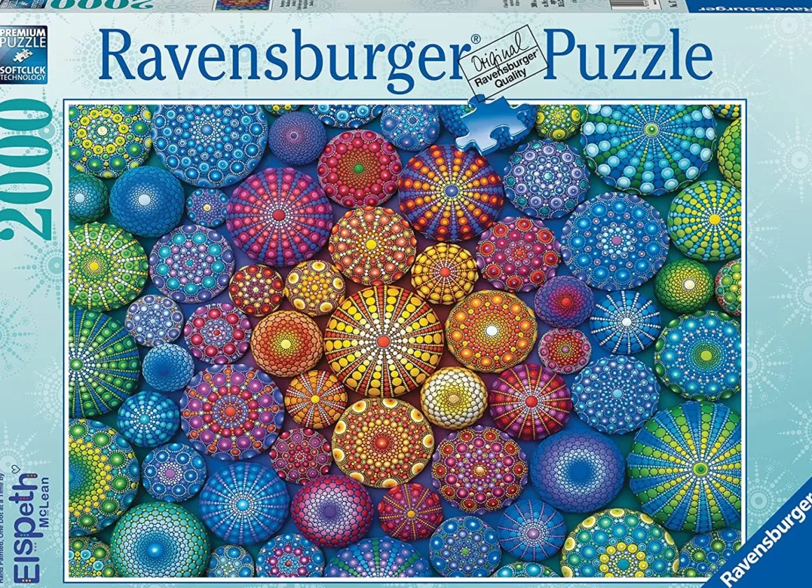 Ravensburger – Radiating Rainbow Mandalas 2000 Piece Puzzle