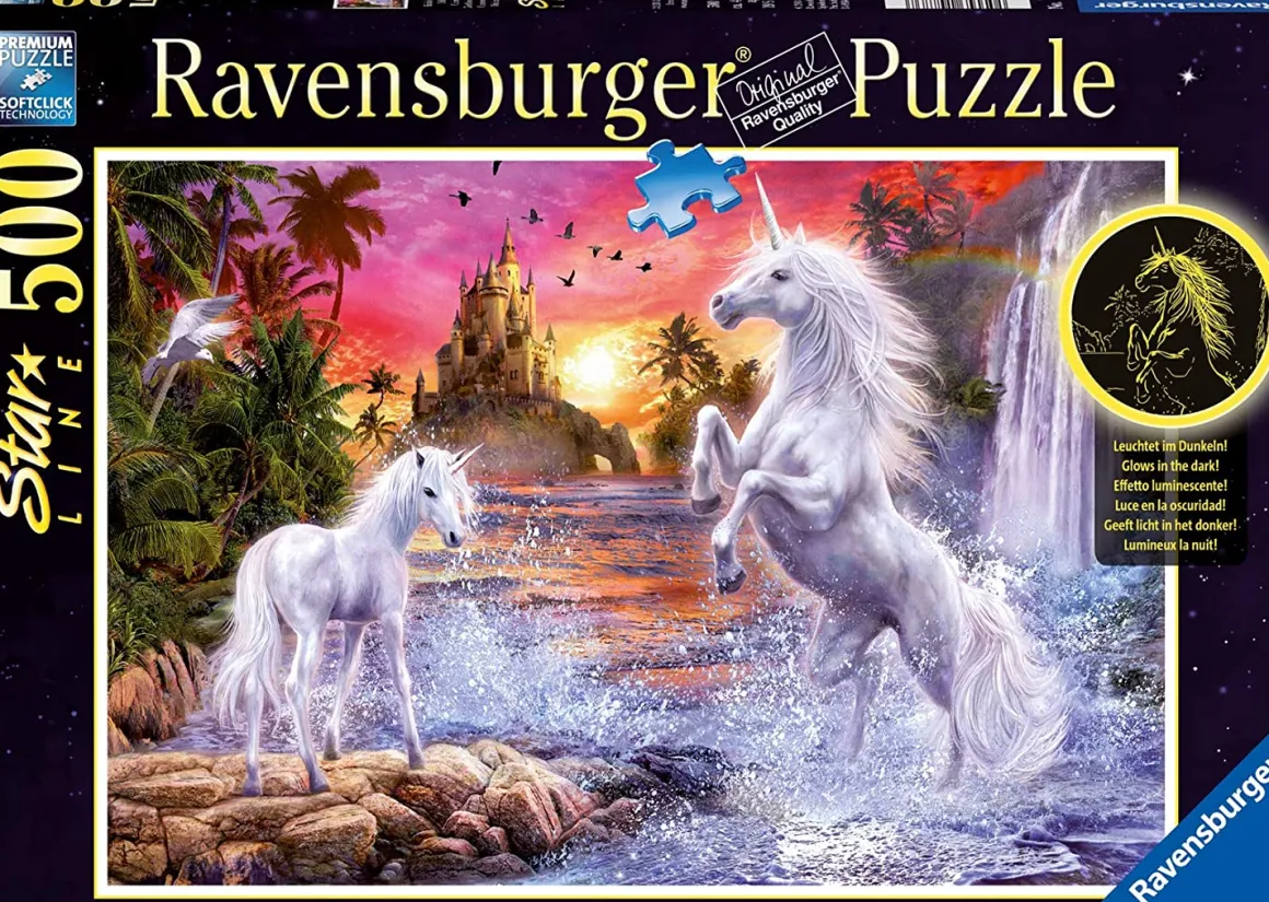 Ravensburger – Starline – Unicorns at the River 500 Piece Puzzle