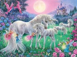 Ravensburger – Starline Glow – Unicorns in the Moonlight 100 Piece Puzzle