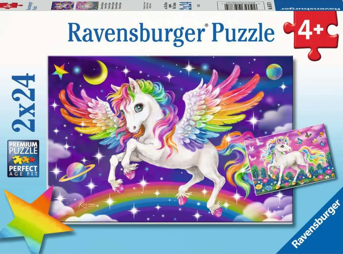 Ravensburger – Unicorn & Pegasus 2 X 24 Piece Puzzle