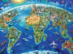 Ravensburger – World Landmarks Map 300 Piece Puzzle