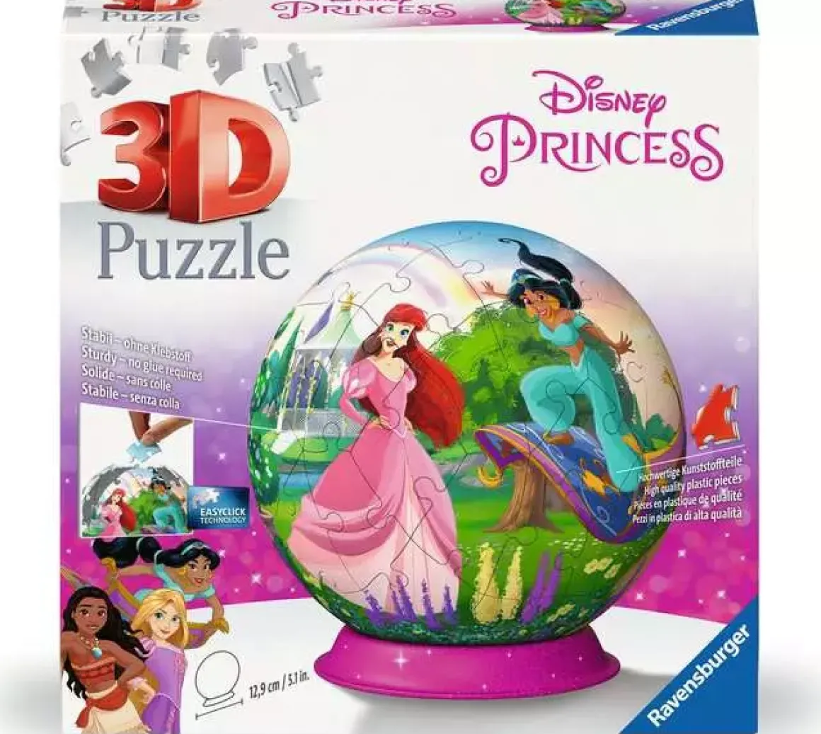 Ravensburger 3D Puzzle Ball, Disney Princess 72 Pieces