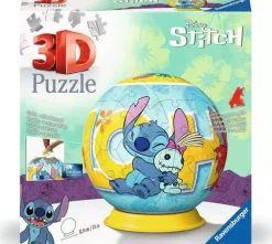 Ravensburger 3D Puzzle Ball, Disney Stitch 72 Pieces