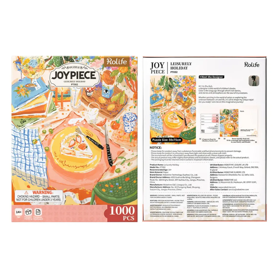 Robotime Rolife – Leisurely Holiday 1000 Piece Puzzle