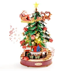 Robotime Rolife 3D Wooden Puzzle – Christmas Melody Tree