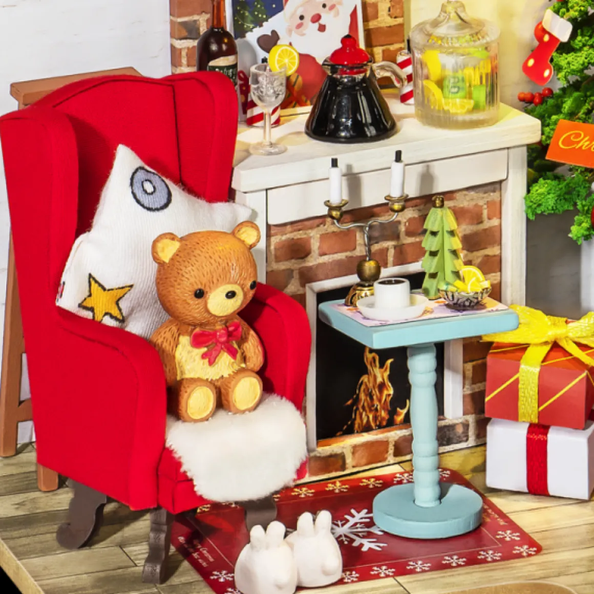 Robotime Rolife DIY Miniature House Christmas Snow House
