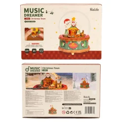 Robotime Rolife DIY Music Box – Christmas Town