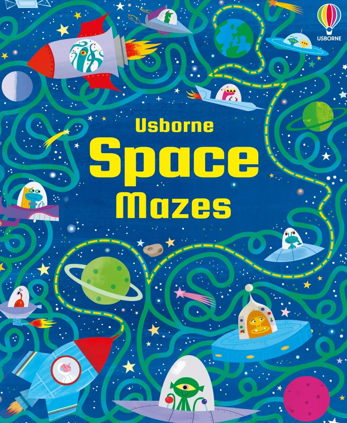 Usborne – Space Maze Book and 200 Piece Jigsaw Puzzle Set