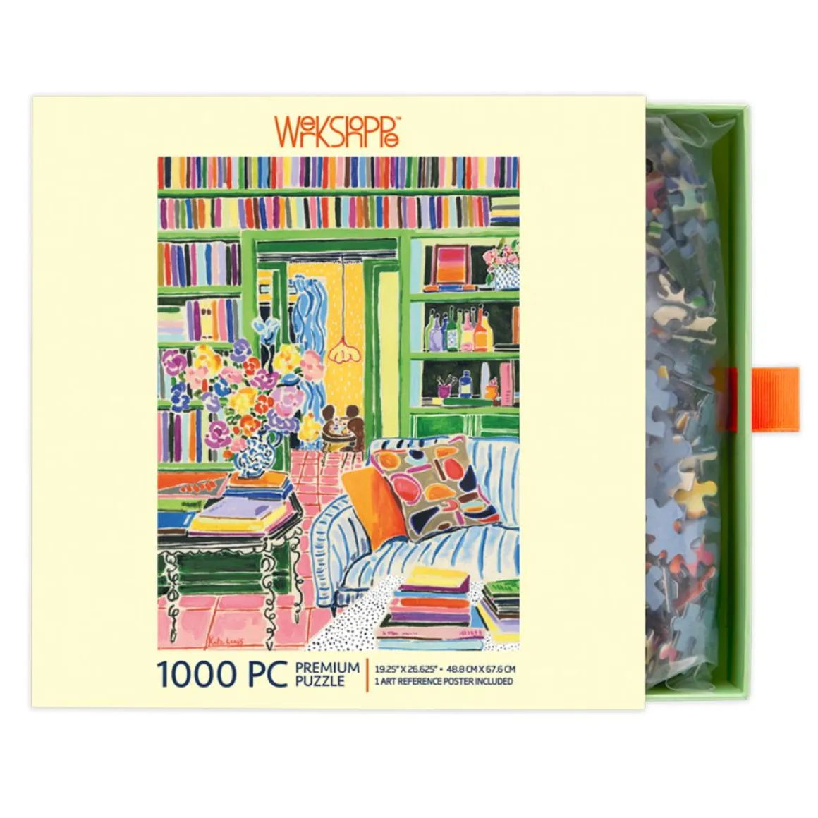 WerkShoppe – Books & Bouquet 1000 Piece Puzzle