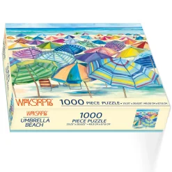 Werkshoppe – Umbrella Beach 1000 Piece Puzzle