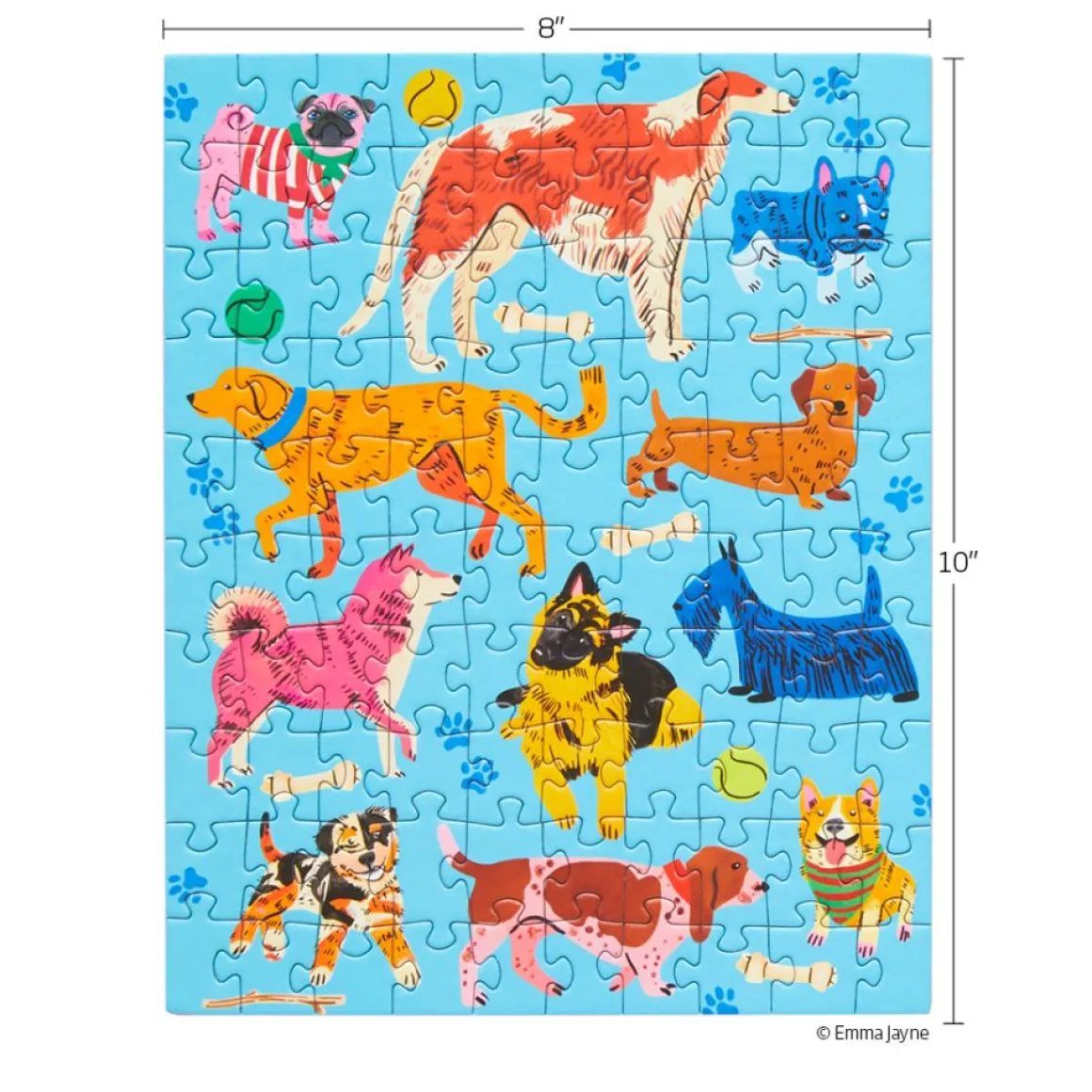 Werkshoppe Snax – Pooches Playtime 100 Piece Puzzle