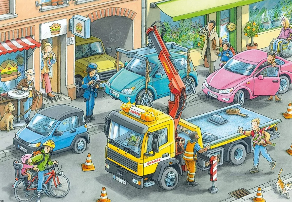 WORKING TRUCKS 2 X 24 PIECE PUZZLE – RAVENSBURGER