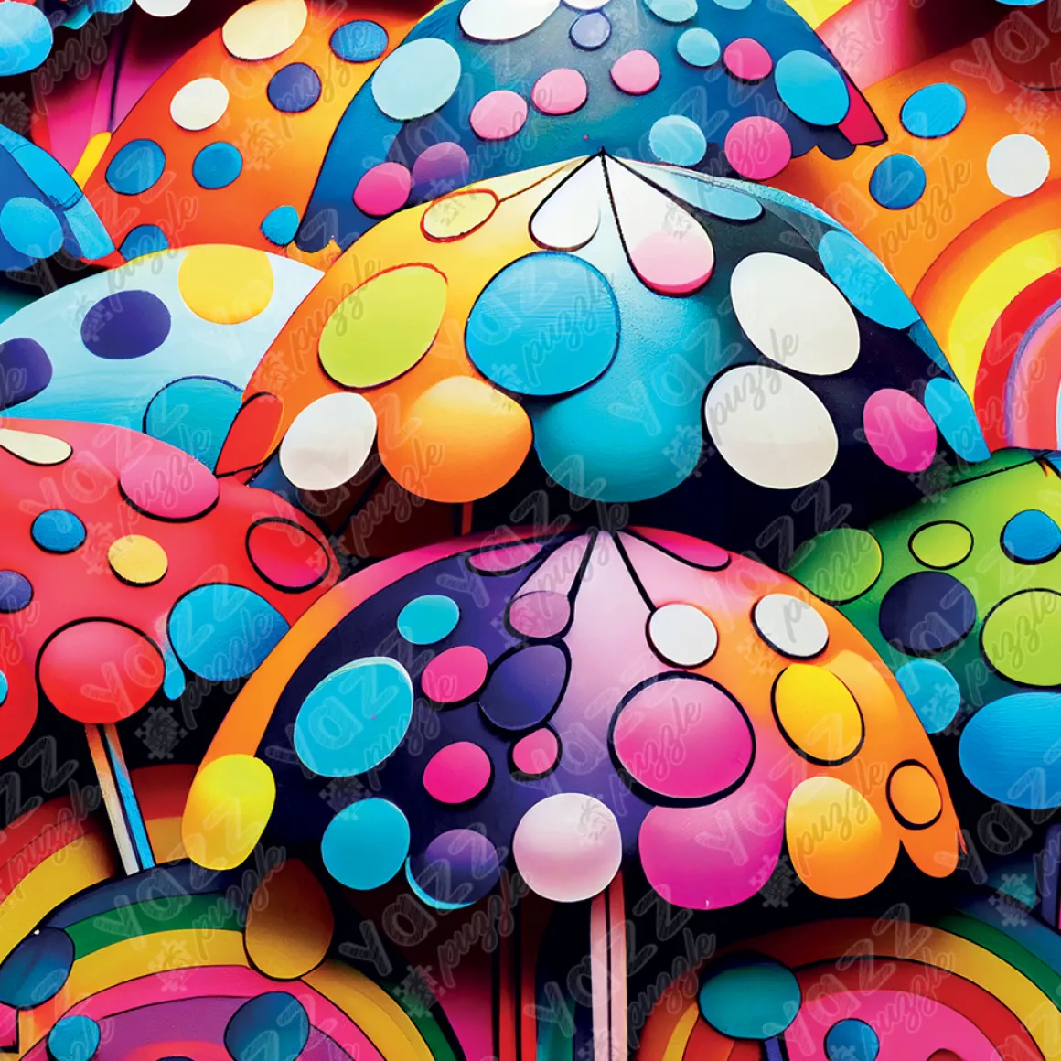 Yazz – Colourful Umbrella 1023 Piece Puzzle