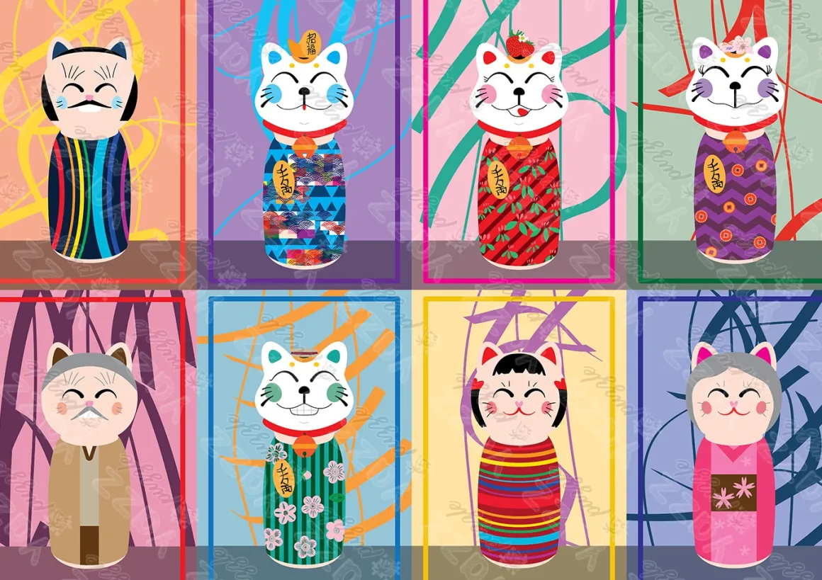 Yazz – Maneki Kokeshi 1000 Piece Puzzle